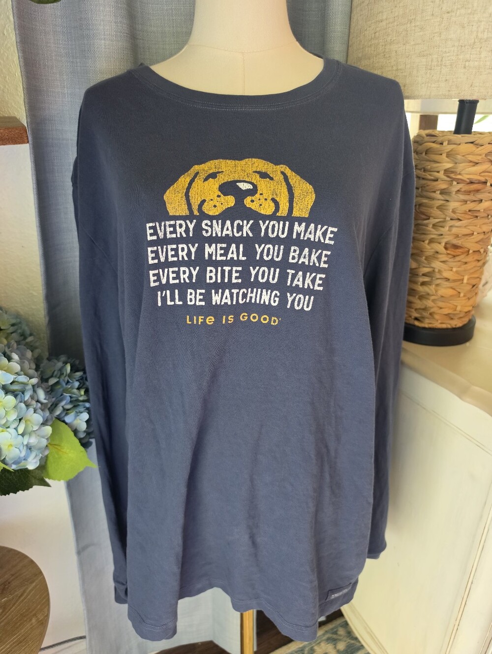 Life Is Good Dog Tee